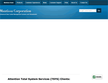 Tablet Screenshot of mantissa.com